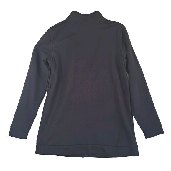 Quacker Factory Black Knit Jacket Bling Accents Star Zipper Pull Women's Size XS - Picture 5 of 10